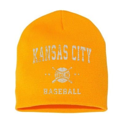 Kansas City Vintage Baseball Throwback Short Acrylic Beanie