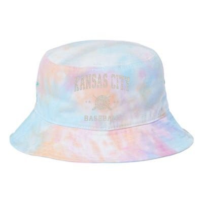 Kansas City Vintage Baseball Throwback Tie Dye Newport Bucket Hat