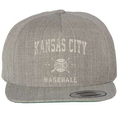 Kansas City Vintage Baseball Throwback Wool Snapback Cap