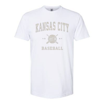 Kansas City Vintage Baseball Throwback Softstyle CVC T-Shirt