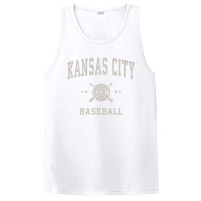 Kansas City Vintage Baseball Throwback PosiCharge Competitor Tank