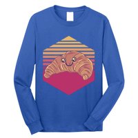 Kawaii Croissant Vintage Gift Long Sleeve Shirt