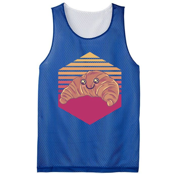 Kawaii Croissant Vintage Gift Mesh Reversible Basketball Jersey Tank