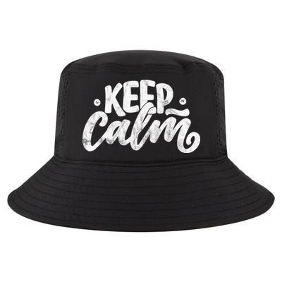 Keep Calm Vintage Quote Cool Comfort Performance Bucket Hat