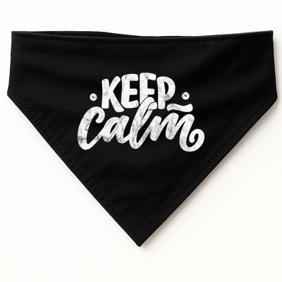 Keep Calm Vintage Quote USA-Made Doggie Bandana