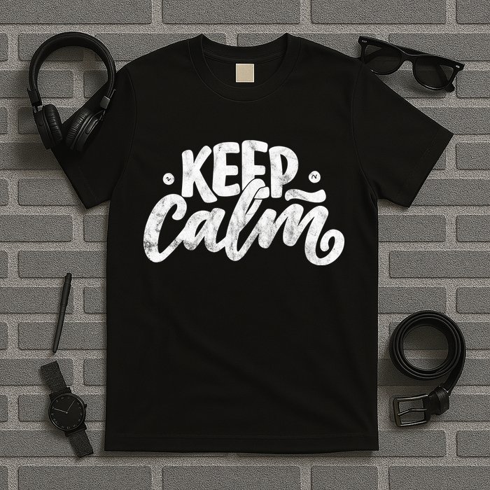 Keep Calm Vintage Quote T-Shirt