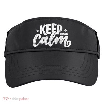 Keep Calm Vintage Quote Adult Drive Performance Visor