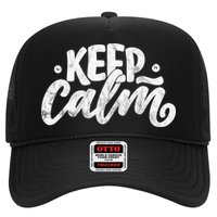 Keep Calm Vintage Quote Trucker Hat