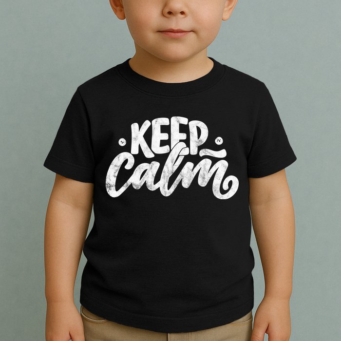 Keep Calm Vintage Quote Toddler T-Shirt