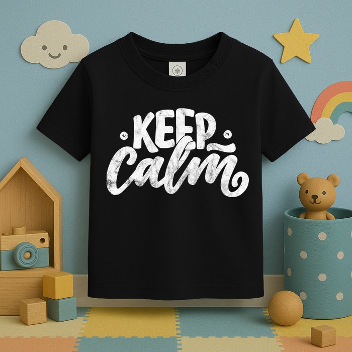 Keep Calm Vintage Quote Toddler T-Shirt
