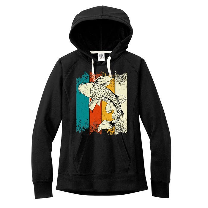 Koi Carp Vintage Koi Fish Women's Fleece Hoodie