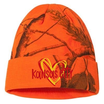 Kansas City Vintage Love Heart KC valentine day Kati Licensed 12" Camo Beanie