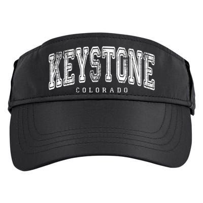 Keystone Colorado Vintage Retro Us City State Travel Meaningful Gift Adult Drive Performance Visor