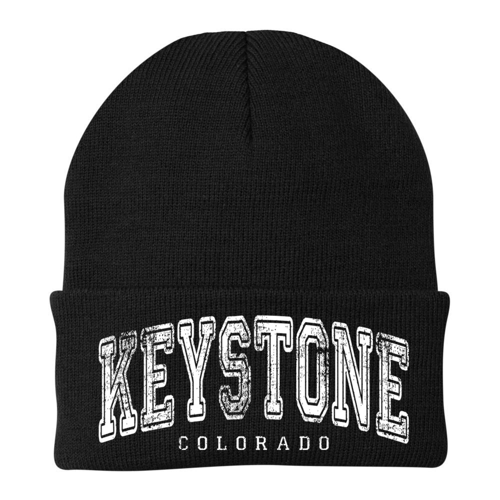 Keystone Colorado Vintage Retro Us City State Travel Meaningful Gift Beanie
