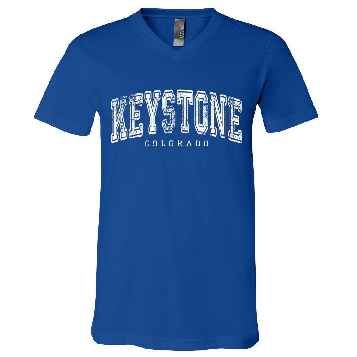 Keystone Colorado Vintage Retro Us City State Travel Meaningful Gift V-Neck T-Shirt