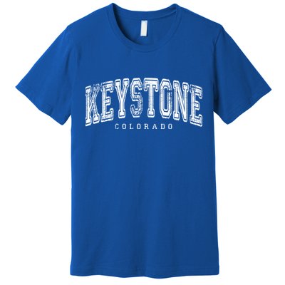 Keystone Colorado Vintage Retro Us City State Travel Meaningful Gift Premium T-Shirt