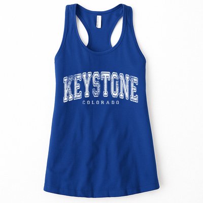 Keystone Colorado Vintage Retro Us City State Travel Meaningful Gift Womens Tank Top