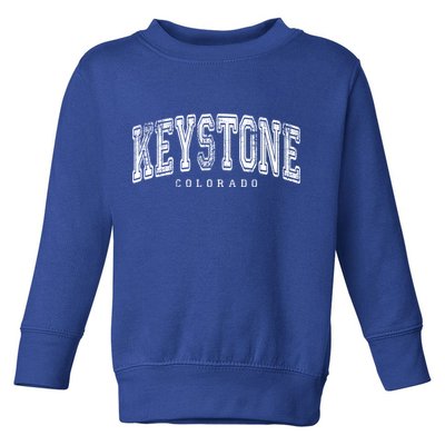 Keystone Colorado Vintage Retro Us City State Travel Meaningful Gift Toddler Sweatshirt