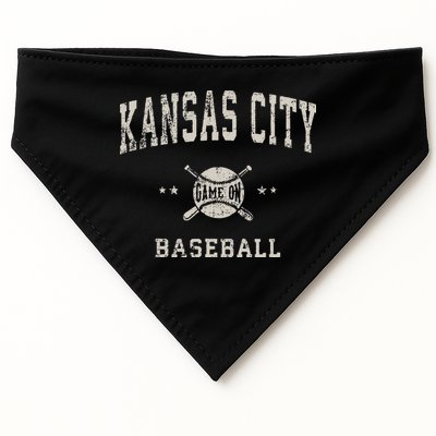 Kansas City Vintage Baseball Throwback Retro Design USA-Made Doggie Bandana