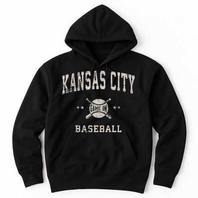 Kansas City Vintage Baseball Throwback Retro Design Hoodie