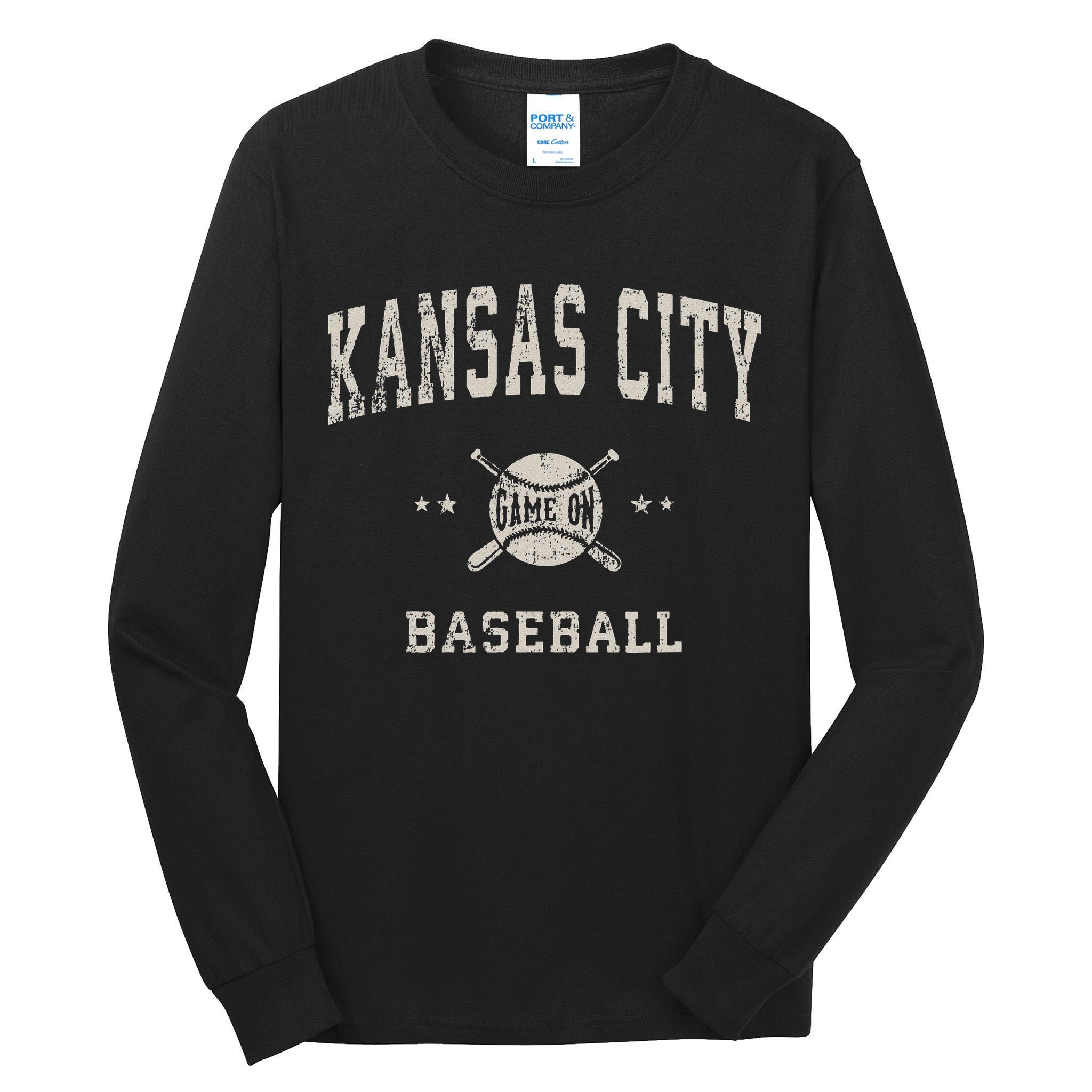 Kansas City Vintage Baseball Throwback Retro Design Tall Long Sleeve T-Shirt