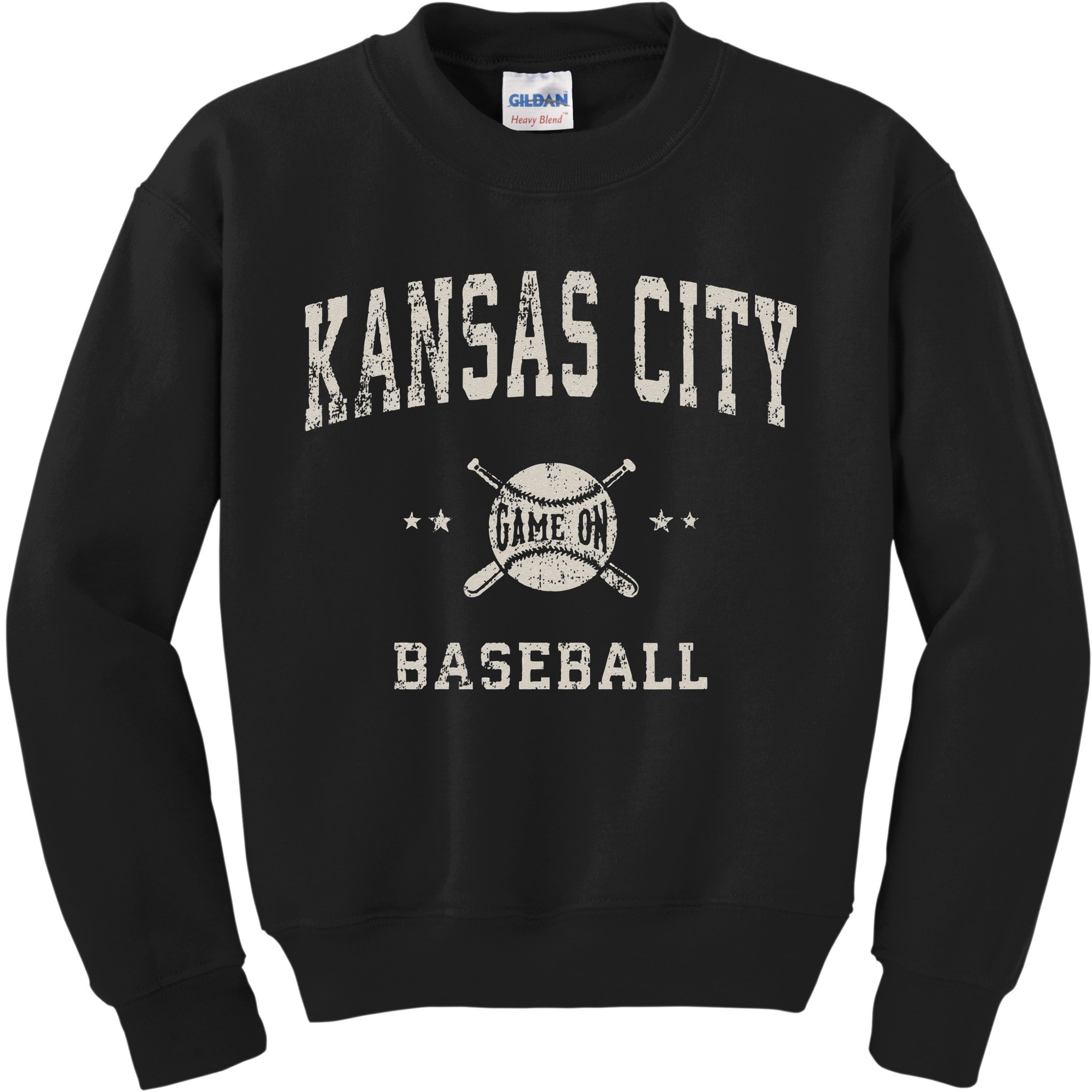 Kansas City Vintage Baseball Throwback Retro Design Kids Sweatshirt