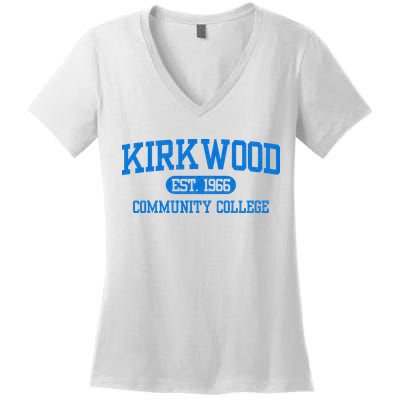 Kirkwood Community Vintage Arch College Women's V-Neck T-Shirt