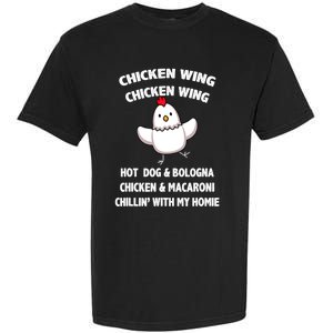 Kids Chicken Wing Chicken Wing Hot Dog And Bologna Toddlers Garment-Dyed Heavyweight T-Shirt