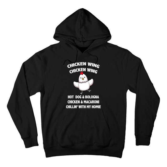 Kids Chicken Wing Chicken Wing Hot Dog And Bologna Toddlers Hoodie