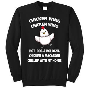 Kids Chicken Wing Chicken Wing Hot Dog And Bologna Toddlers Sweatshirt