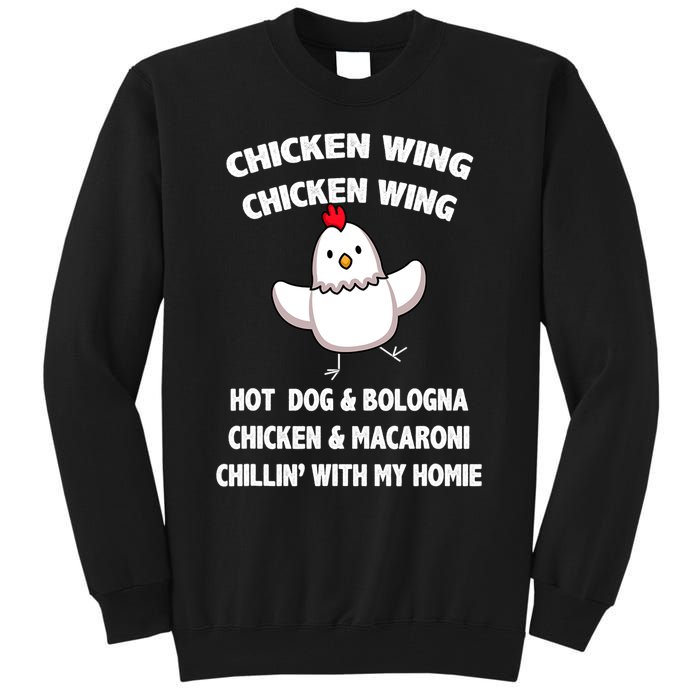 Kids Chicken Wing Chicken Wing Hot Dog And Bologna Toddlers Tall Sweatshirt