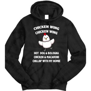 Kids Chicken Wing Chicken Wing Hot Dog And Bologna Toddlers Tie Dye Hoodie