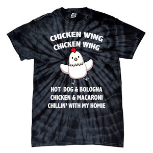 Kids Chicken Wing Chicken Wing Hot Dog And Bologna Toddlers Tie-Dye T-Shirt