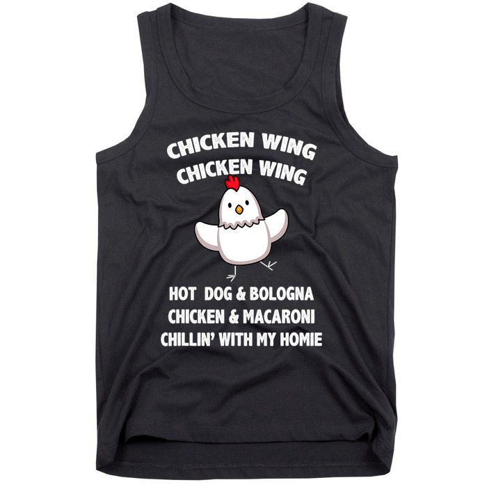 Kids Chicken Wing Chicken Wing Hot Dog And Bologna Toddlers Tank Top