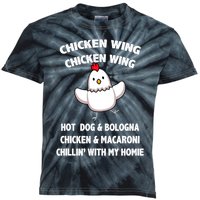 Kids Chicken Wing Chicken Wing Hot Dog And Bologna Toddlers Kids Tie-Dye T-Shirt