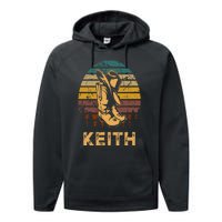 Keith Cowboy Wild West Personalized Team Keith Family Pride Performance Fleece Hoodie