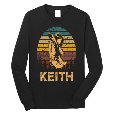 Keith Cowboy Wild West Personalized Team Keith Family Pride Long Sleeve Shirt