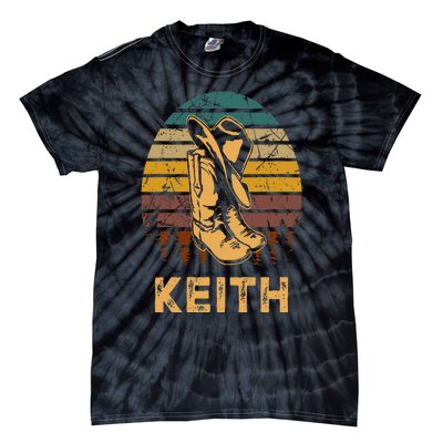 Keith Cowboy Wild West Personalized Team Keith Family Pride Tie-Dye T-Shirt