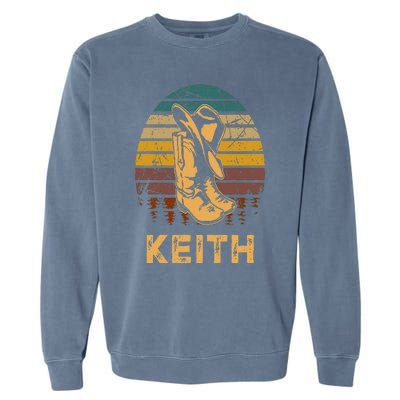 Keith Cowboy Wild West Personalized Team Keith Family Pride Garment-Dyed Sweatshirt