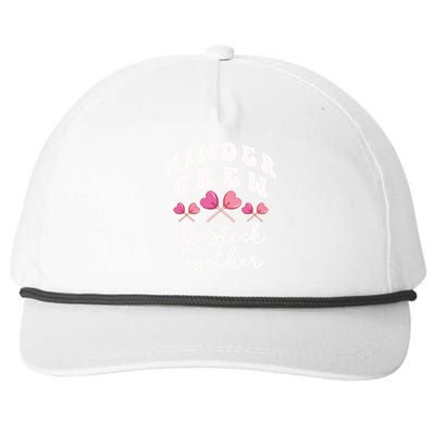 Kinder Crew We Stick Together Kindergarten Has Heart Teacher Gift Snapback Five-Panel Rope Hat