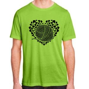 Knit Crocheter Yarn Knitter Crocheting Lover Heart Knitting Cool Gift Adult ChromaSoft Performance T-Shirt