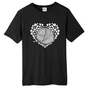 Knit Crocheter Yarn Knitter Crocheting Lover Heart Knitting Cool Gift Tall Fusion ChromaSoft Performance T-Shirt