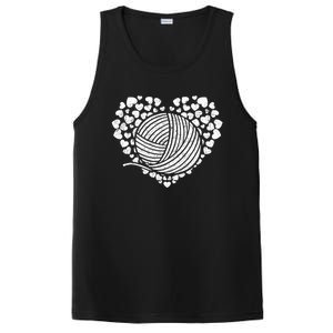 Knit Crocheter Yarn Knitter Crocheting Lover Heart Knitting Cool Gift PosiCharge Competitor Tank