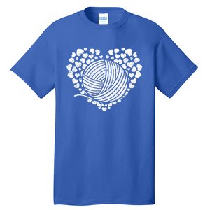 Knit Crocheter Yarn Knitter Crocheting Lover Heart Knitting Cool Gift Tall T-Shirt