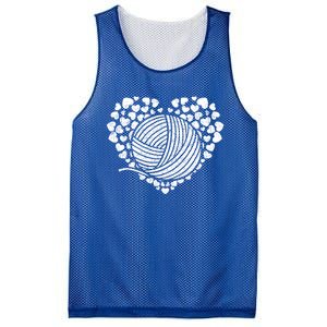 Knit Crocheter Yarn Knitter Crocheting Lover Heart Knitting Cool Gift Mesh Reversible Basketball Jersey Tank