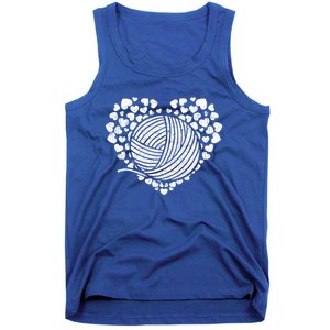 Knit Crocheter Yarn Knitter Crocheting Lover Heart Knitting Cool Gift Tank Top