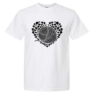 Knit Crocheter Yarn Knitter Crocheting Lover Heart Knitting Cool Gift Garment-Dyed Heavyweight T-Shirt