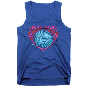 Knit Crocheter Yarn Knitter Crocheting Lover Heart Knitting Great Gift Tank Top