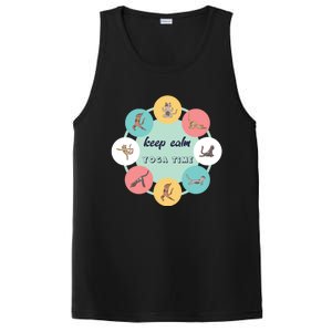 Keep Calm Yoga Time Gift PosiCharge Competitor Tank