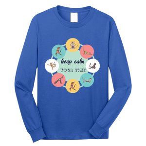 Keep Calm Yoga Time Gift Long Sleeve Shirt